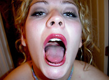 cute wife waits for the mouthful