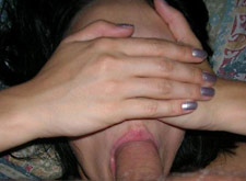 shy milf wife gives a blowjob